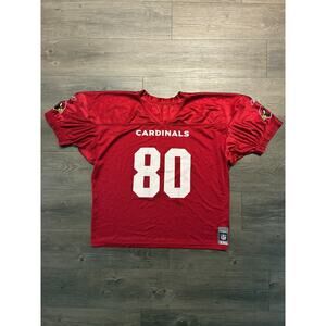 Vintage Arizona Cardinals NFL #80 Reebok Jersey Women's 2XL Red Mesh Gamer Y2K